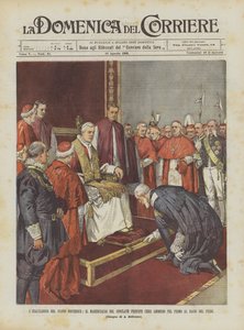 The Exaltation of the New Pontiff, The Marshal of the Conclave Prince Chigi Admitted First to Kiss the Foot