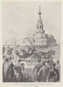 The Consecration of the Monument of St. Stephen in Turkey by Achille Beltrame