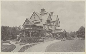 The Usual Residence of Edison, Near His Laboratory by Achille Beltrame