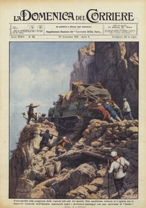 The Automobile Conquers the Highest Regions of the World by Achille Beltrame