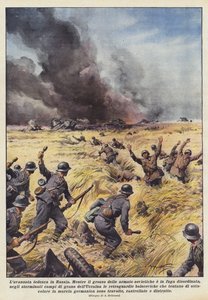 The German Advance in Russia by Achille Beltrame