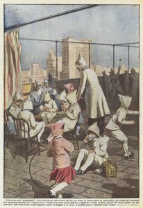Winter on the Skyscrapers by Achille Beltrame