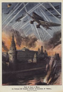 Nights of Fire in Moscow by Achille Beltrame