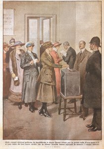 Political Elections in England: Women Voting for First Time by Achille Beltrame