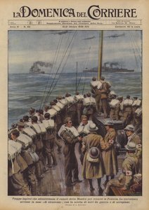 British Troops Crossing the English Channel to Go to France