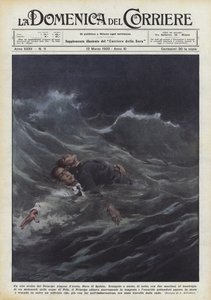 A Heroic Act by Prince Aimone of Aosta, Duke of Spoleto by Achille Beltrame