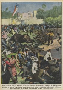 A Bull That Causes Carnage by Achille Beltrame