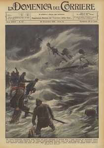 A British Steamer, Sheltered from the Storm in the Norwegian Port of Breivik Botn... by Achille Beltrame