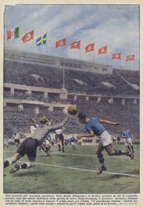 A surprise for one hundred thousand spectators by Achille Beltrame