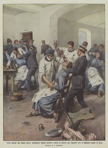 Heroic virtues that make you laugh, English suffragettes force-fed in prison to prevent them from... by Achille Beltrame