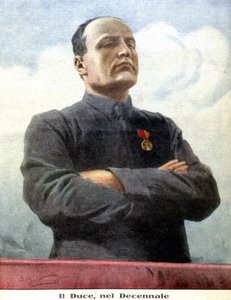 Portrait of Benito Mussolini by Achille Beltrame in 1932