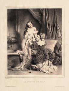 Leaving the Bath by Achille Devéria