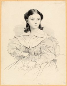 Portrait of Mademoiselle Pacini by Achille Devéria