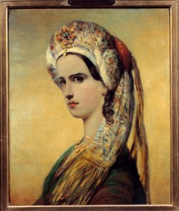 Portrait of Elisabeth Felix, Mademoiselle Rachel, as Roxane in Bajazet