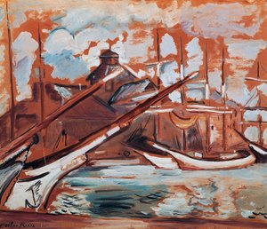 Harbour scene, by Othon Friesz. France, 20th century.