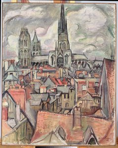 Roofs and the Cathedral in Rouen