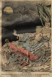 Cartoon on Queen Victoria by Achille Lemot (1899) - Nightmare