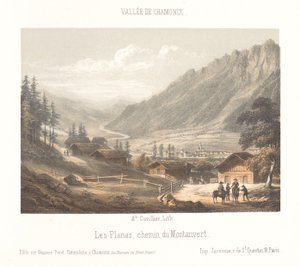 View of the Col de Balme Pass by Ad. Cuvillier