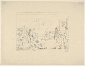 Buying a Substitute in the North During the War from Confederate War Etchings by Adalbert John Volck