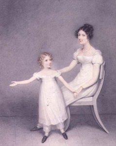 Lady Louth, Daughter of the 13th Baron Dunsany, with her Daughter by Adam Buck