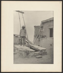 Old Man at Entrance to Kiva, Walpi by Adam Clark “A. C.” Vroman
