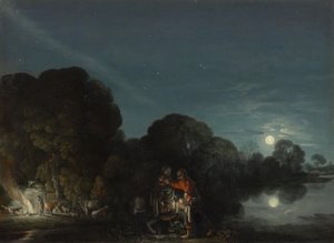 The Flight into Egypt by Adam Elsheimer