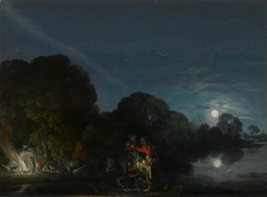 The Flight into Egypt by Adam Elsheimer