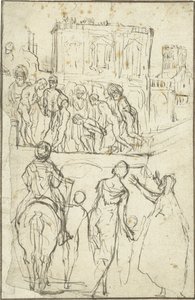 Josephus is Led by Nicanor Before Emperor Vespasian by Adam Elsheimer