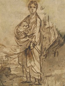 Saint Agnes by Adam Elsheimer