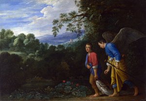 Tobias and the Archangel Raphael by Adam Elsheimer