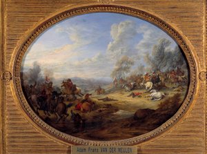 Cavalry Shock A battle under the rule of Louis XIV by Adam Frans van der Meulen