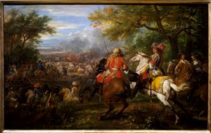 Defeated the Spanish army near the Bruges Canal on 31 August 1667 by Adam Frans van der Meulen