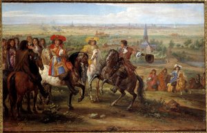 King Louis XIV at the Siege of Lille Facing the Priory of Fives, August 1667 by Adam Frans van der Meulen