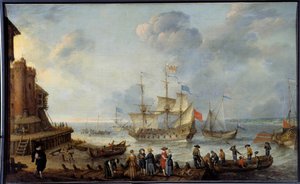 Painting vessel by Adam Willaerts (1577-1664) 17th century Le Havre, Musee des Beaux Arts