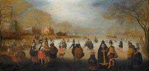 Winter Landscape with Skaters