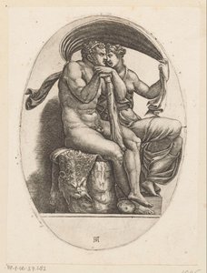 Hercules and Deianeira by Adamo Scultori