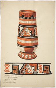 A jar and its design from Aqua Caliente, Near Cartago, Costa Rica
