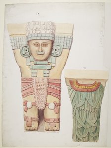 Caryatid from the Outer Chamber, Temple A, Ball Court Chichen Itza, Mexico
