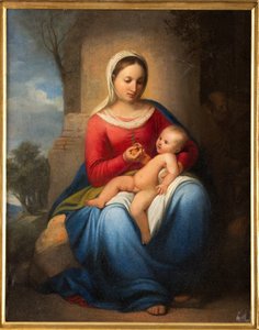 Madonna and Infant Jesus by Adeodato Malatesta or Malatesti