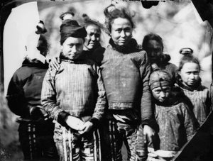 Group Portrait of Inuit Girls and Women