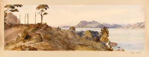 Looking Up the Borneo River from Chermin Island from West Indies, North American and Borneo Scrapbook
