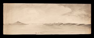 Monte Video from West Indies, North American and Borneo Scrapbook by Admiral Sir Edward Gennys Fanshawe