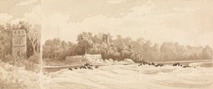 Ruined tower on the site of the old town of Panama, destroyed by Morgan the Buccaneer in 1670, March 1850