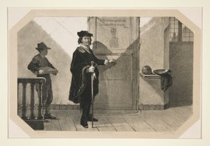 Rembrandt on his way to the Anatomical Lesson of Dr. Tulp