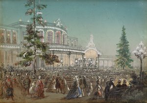 Celebration of the 25th Anniversary of Tsarskoe Selo Railroad at the Pavlovsk Railway Station Concert Hall