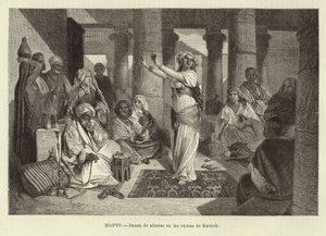 Egypt - Dancing in the Ruins at Karnak by Adolf Closs