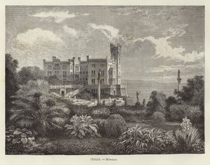 Italy - Miramare Castle by Adolf Closs