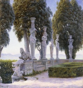 Square with Caryatids in the Grounds of the Villa Farnese, Caprarola
