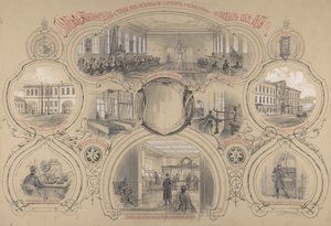 The main telegraph office newly built in St. Petersburg and opened 14 October 1862