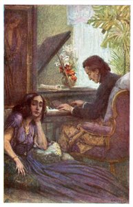 Musician and Composer, Frederic Chopin, with George Sand by Adolf Karpellus